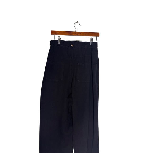 FP Beach Black Wide Leg Palazzo Pants Elastic‎ Waist Size M - Picture 5 of 6